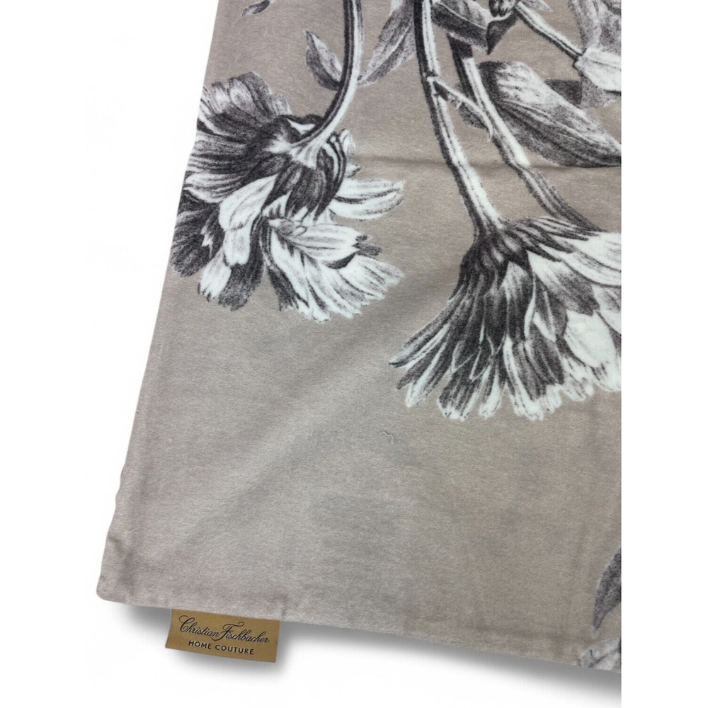 Christian Fischbacher Home Couture Pillow Cover Purple Floral Cotton New - Picture 5 of 11